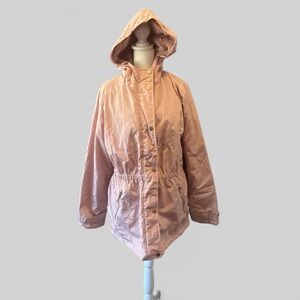 Cavalini Light Pink Hooded Utility Jacket